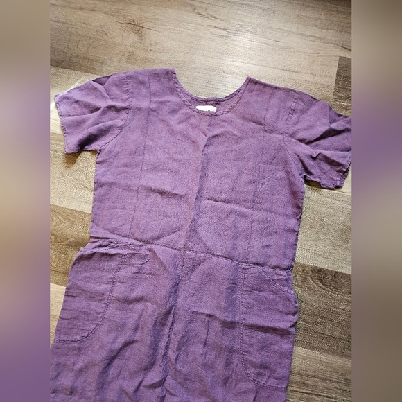 Flax Purple Raglan Sleeve Midi Dress - Picture 3 of 7